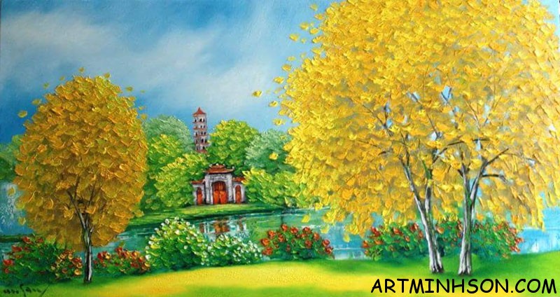 Oil painting landscape #3 - Nguyen Minh Son Artist