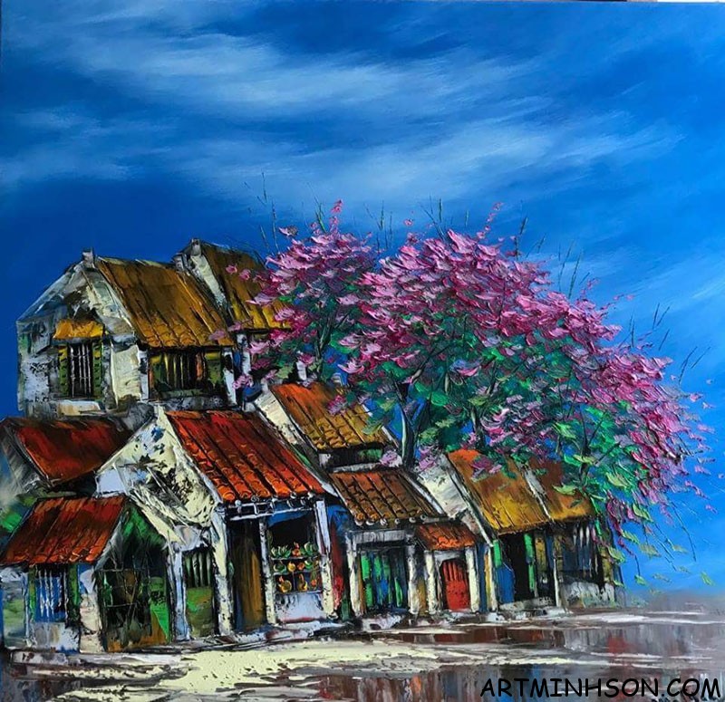 Oil painting landscape - Nguyen Minh Son Artist