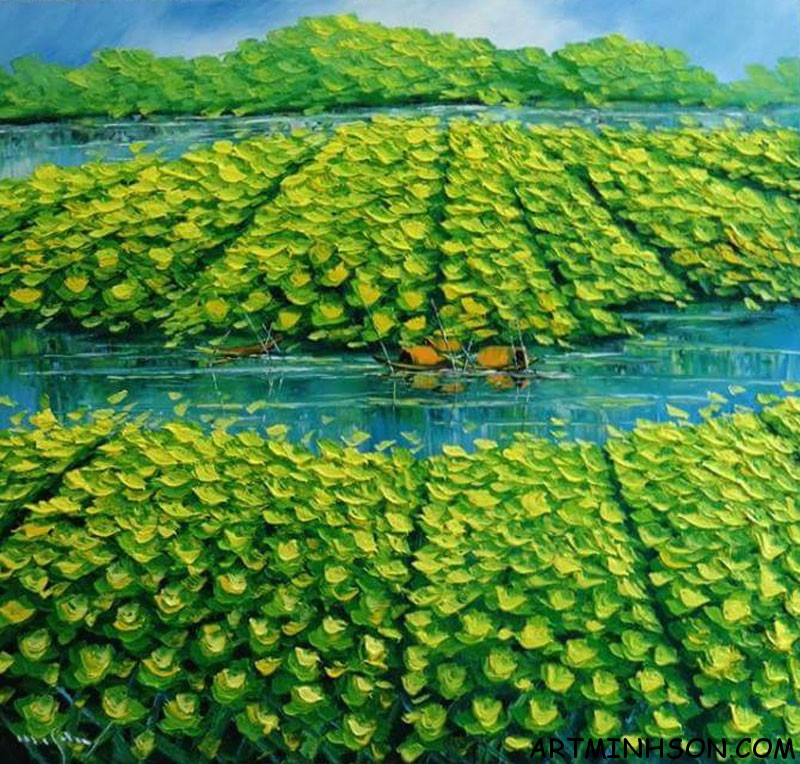 Oil painting landscape #40 - Nguyen Minh Son Artist