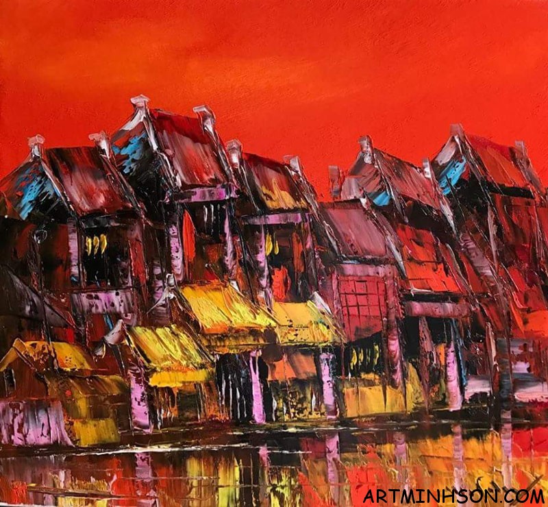 Oil painting landscape #41- Nguyen Minh Son Artist