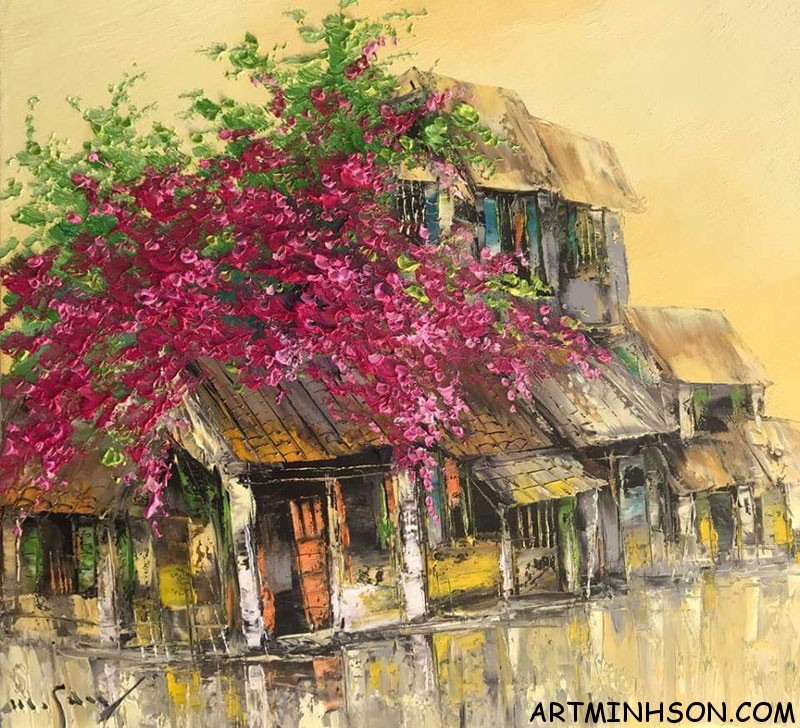 Oil painting landscape - Nguyen Minh Son Artist