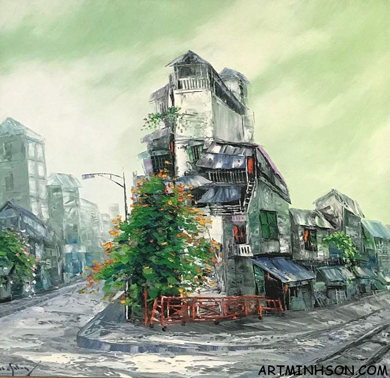 Oil painting landscape #73 - Nguyen Minh Son Artist