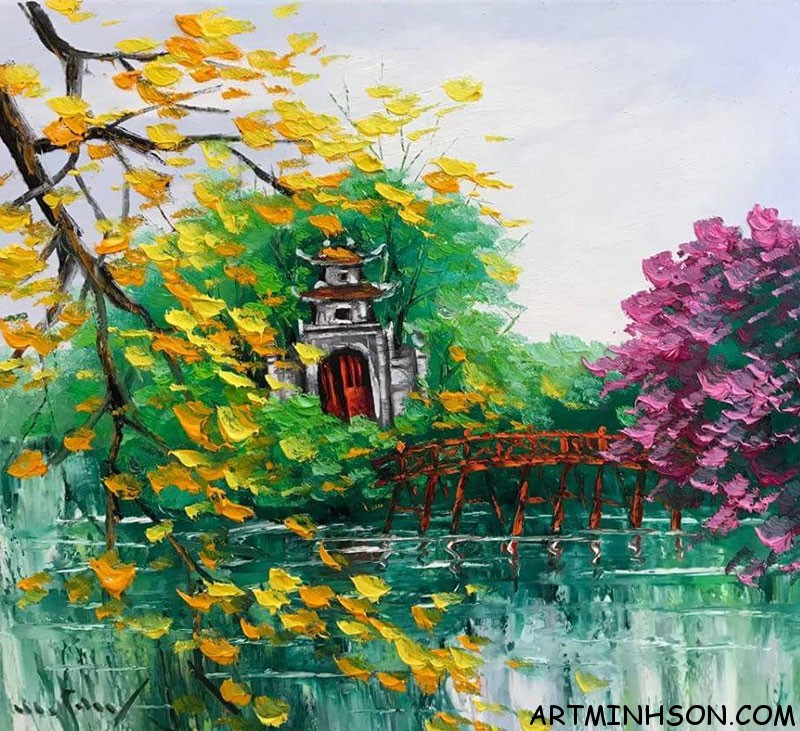 Oil painting landscape #83 - Nguyen Minh Son Artist