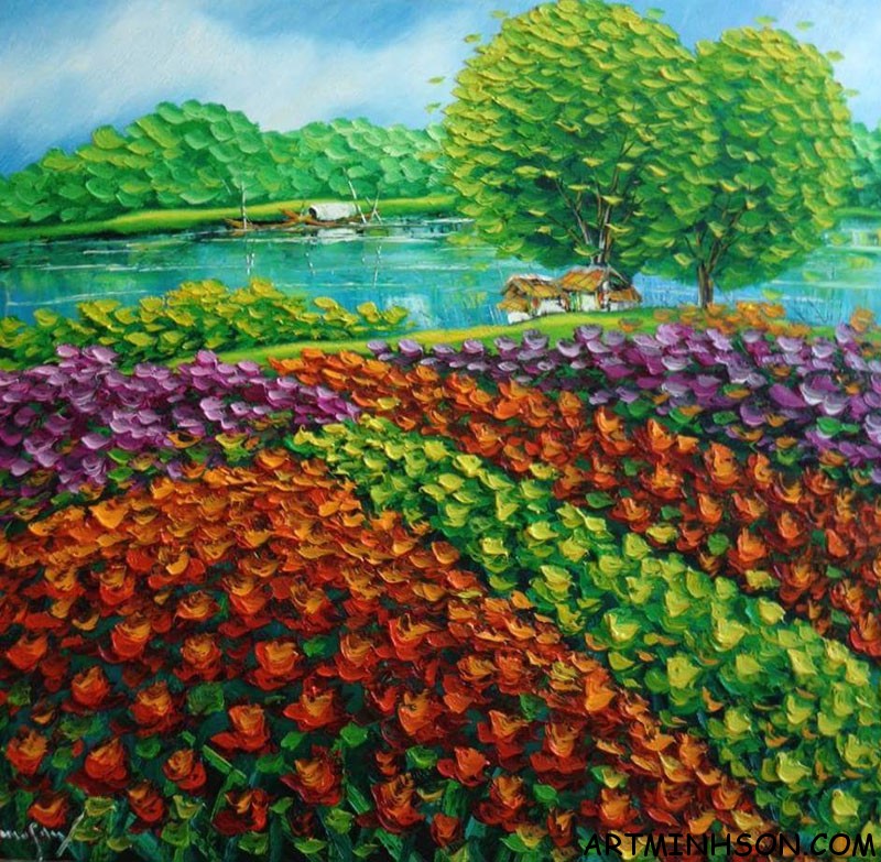 Oil painting landscape - Nguyen Minh Son Artist