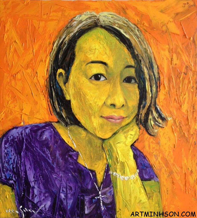 Oil painting portrait - Nguyen Minh Son Artist