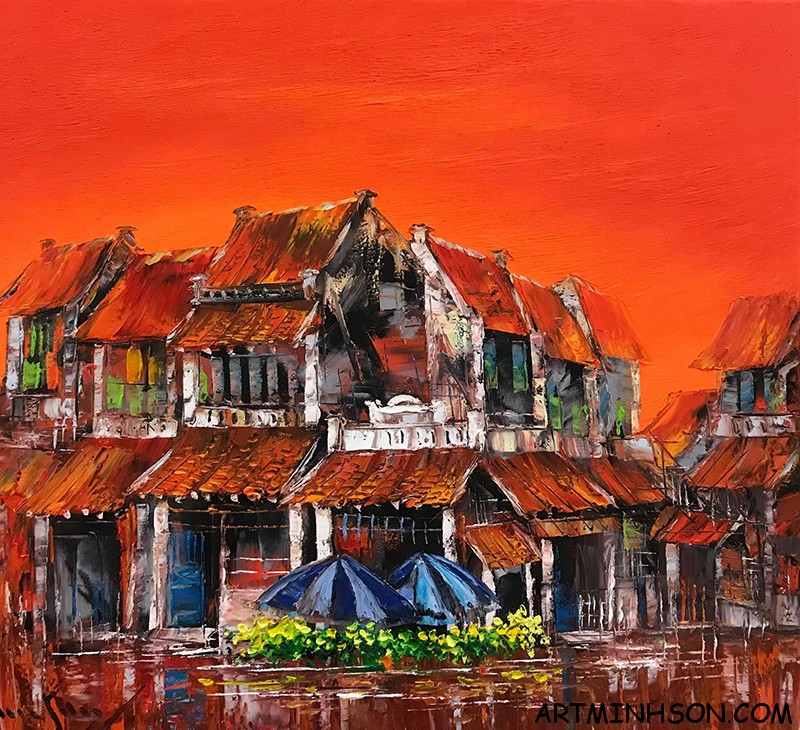 Oil painting landscape - Nguyen Minh Son Artist