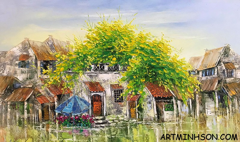 Oil painting landscape - Nguyen Minh Son Artist